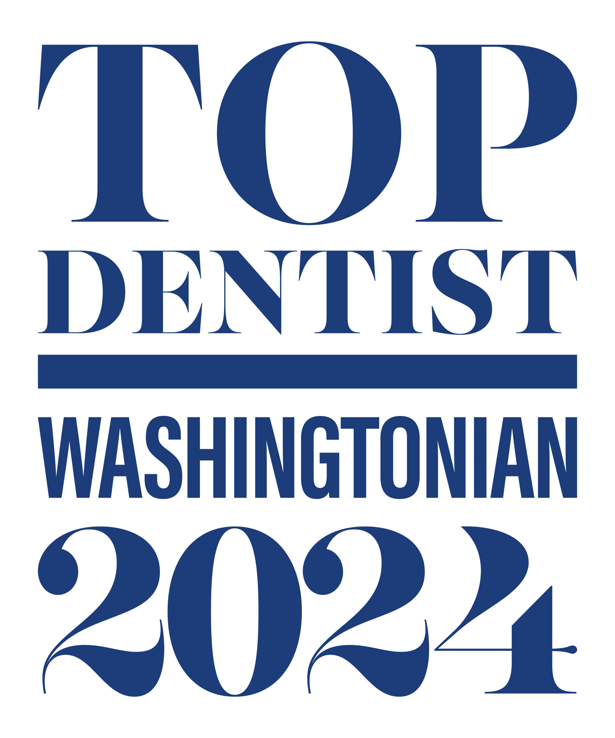 Top Dentist Washintonian 2024 Award Graphic